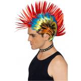 Multifärgad - Punk & Rock Maskeradkläder Smiffys 80-tals Mohawk Peruk