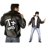 70-tal - Herrar Maskeradkläder Smiffys T-Bird With Embroidered Logo Jacket Black
