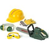 Gräsklippare & Trädgårdsmaskiner på rea Klein Bosch Chainsaw, Helmet & Work Gloves 8525
