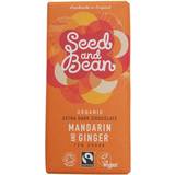 Seed and Bean Organic Mandarin and Ginger Dark Chocolate Bar 85g