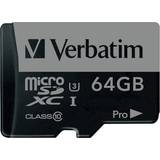 Sdhc 64gb Verbatim Pro microSDXC UHS-I U3 V30 64GB (600x)