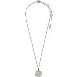 Pilgrim Capricorn Necklace - Silver/Transparent