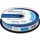Blu-ray Optisk lagring MediaRange BD-R 50GB 6x Spindle 10-Pack Wide Inkjet