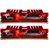 DDR3 - Röda RAM minnen G.Skill RipjawsX DDR3 1600MHz 2x8GB (F3-12800CL10D-16GBXL)