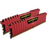 Röda RAM minnen Corsair Vengeance LPX Red DDR4 3200MHz 2x8GB (CMK16GX4M2B3200C16R)