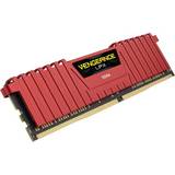 64 GB - DDR4 - Röda RAM minnen Corsair Vengeance LPX Red DDR4 2133MHz 4x16GB (CMK64GX4M4A2133C13R)
