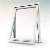 40 x 40 fönster NorDan Tanum Alu- VF4x4 Aluminium Vridfönster 3-glasfönster 40x40cm