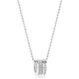 Sif Jakobs Corte Piccolo Necklace - Silver/Transparent