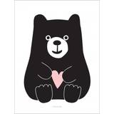 Svarta Tavlor & Posters Barnrum Roommate Bear Hug Poster 30x40cm
