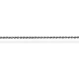 Silver kedja 60cm Thomas Sabo Cord Chain Necklace - Black