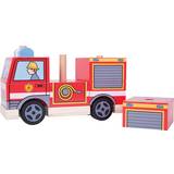 Brandmän Babyleksaker Bigjigs Stacking Fire Engine