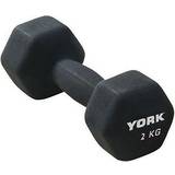 York Fitness Vikter York Fitness Neoprene Hex Dumbbell 2kg