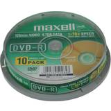 Maxell DVD Optisk lagring Maxell DVD-R 4.7GB 8x Spindle 10-Pack