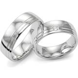 Förlovningsringar - Silver Flemming Uziel Argento 9264 Ring - Silver/Diamond