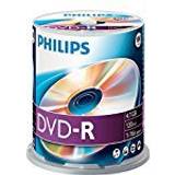 Optisk lagring Philips DVD-R 4.7GB 16x Spindle 100-Pack