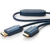 Blåa - DisplayPort-kablar - Skärmad ClickTronic Casual HDMI High Speed - DisplayPort 1m