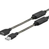 VivoLink USB A-USB A - USB-kabel Kablar VivoLink USB A-USB A M-F 2.0 20m