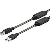 VivoLink Rund - USB-kabel Kablar VivoLink USB A - USB B 2.0 20m
