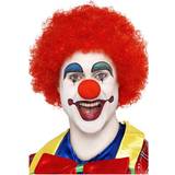 Cirkus & Clowner - Unisex Peruker Smiffys Red Crazy Clown Wig