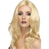 Blond Maskerad Långa peruker Smiffys Superstar Wig Blonde 42288