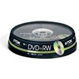 TDK Optisk lagring TDK DVD+RW 4.7GB 4x Spindle 10-Pack