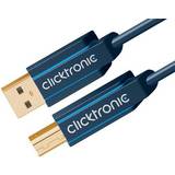ClickTronic USB-kabel Kablar ClickTronic Casual USB A - USB B 2.0 1.8m