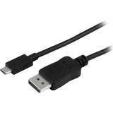 Svarta - USB-kabel Kablar StarTech USB C - DisplayPort 1.8m