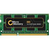 Guld - SO-DIMM DDR3 RAM minnen MicroMemory DDR3 1066MHz 4GB for Toshiba (MMT3169/4GB)
