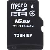 Toshiba Minneskort Toshiba M102 microSDHC Class 4 16GB +Adapter