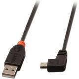 Lindy En kontakt Kablar Lindy USB A - USB Mini-B 2.0 (angled) 2m