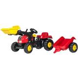 Rolly Toys Spadar Leksaker Rolly Toys Rollykid X Röd Traktorlastare med Släp