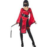 Smiffys Fighting - Svart Maskeradkläder Smiffys Shadow Warrior Costume with Dress Belt
