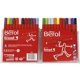 Berol Tuschpennor Berol Colour Broad FIbre Tipped Pen 24-pack