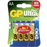 GP Batteries AA (LR06) - Alkalisk - Engångsbatterier Batterier & Laddbart GP Batteries Ultra Plus AA 4-pack