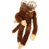 Wild Republic Hanging Squirrel Monkey with Baby Stuffed Animal 20"