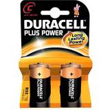 Batterier - Engångsbatterier - Orange Batterier & Laddbart Duracell C Plus Power 2-pack