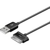 Deltaco USB-USB - USB-kabel Kablar Deltaco USB A - 30-Pin 1.2m