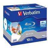 50 GB - Blu-ray Optisk lagring Verbatim BD-R DL 50GB 6x Jewelcase 10-Pack