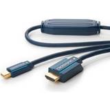 Blåa - DisplayPort-kablar - Skärmad ClickTronic Casual HDMI High Speed - DisplayPort Mini 1m