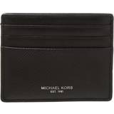 Michael Kors Svarta Korthållare Michael Kors Harrison Leather Card Case - Black