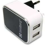 Mobilbatterier - Vita Batterier & Laddbart Sandberg AC Charger Dual USB 2.4+1A EU