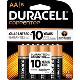 Alkaliska - Engångsbatterier - Orange Batterier & Laddbart Duracell AA Power 8-pack