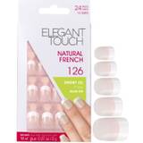 Lim inkluderat Lösnaglar & Nageldekorationer Elegant Touch Natural French Nails 126 24-pack