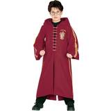 Harry Potter - Röd Dräkter & Kläder Rubies Deluxe Quidditch Kappa Robe