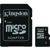 Kingston microSDHC Minneskort Kingston MicroSDHC Class 4 16GB