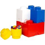 Multifärgade Förvaringslådor Barnrum Room Copenhagen LEGO Storage Brick 4-pack