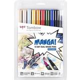 Tombow Manga Shonen Dual Brush Pen Set of 10-pack