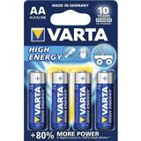 AA (LR06) - Alkalisk Batterier & Laddbart Varta High Energy AA 4-pack