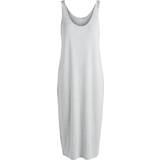 Långa klänningar - Randiga Pieces Sleeveless Tank Dress - Grey/Bright White