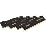 HyperX 64 GB - DDR4 RAM minnen HyperX Fury Black DDR4 2666MHz 4x16GB (HX426C16FBK4/64)